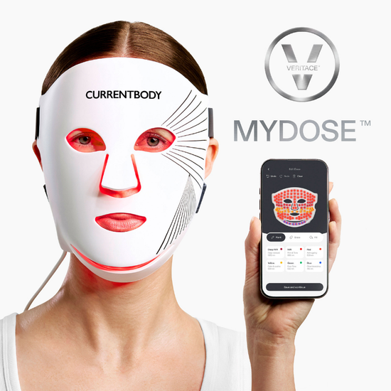 CurrentBody Skin LED Ansigtsmaske med Rødt Lysterapi: Serie 3