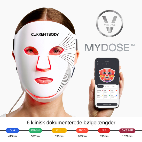 CurrentBody Skin LED Ansigtsmaske med Rødt Lysterapi: Serie 3