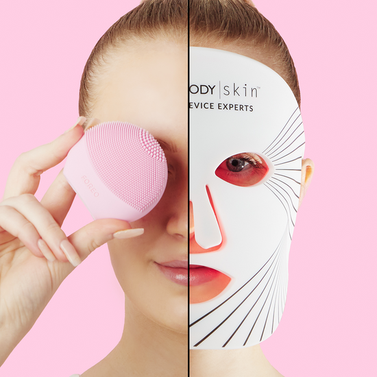 CurrentBody Skin X FOREO Cleanse og Brighten-sæt (værdi 3168 kr)
