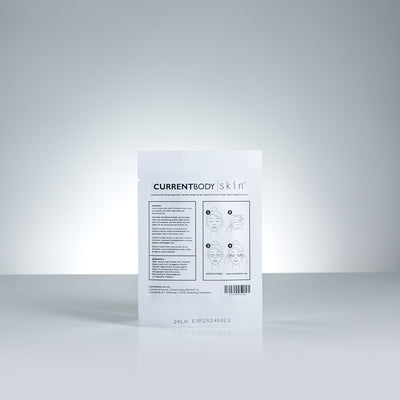 Bagsiden af CurrentBody Skin Hydrogel Øjenmaske
