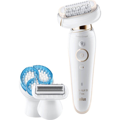 Braun Silk-épil 9 Flex 9-010 Epilator og de forskellige hoveder