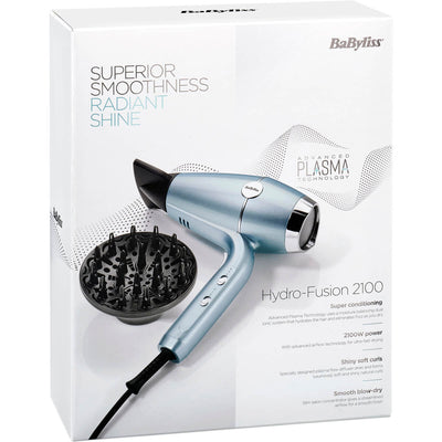Æsken med BaByliss 2100W Hydro-Fusion Hårtørrer