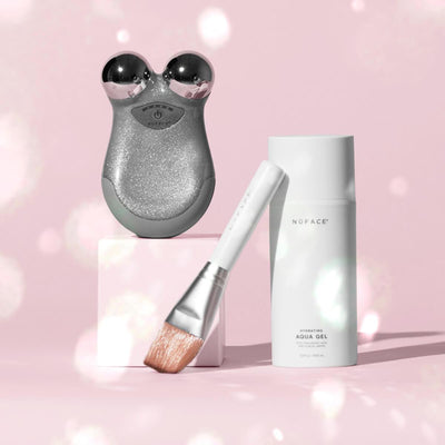 NuFACE mini limited Edition, pensel og aqua gel
